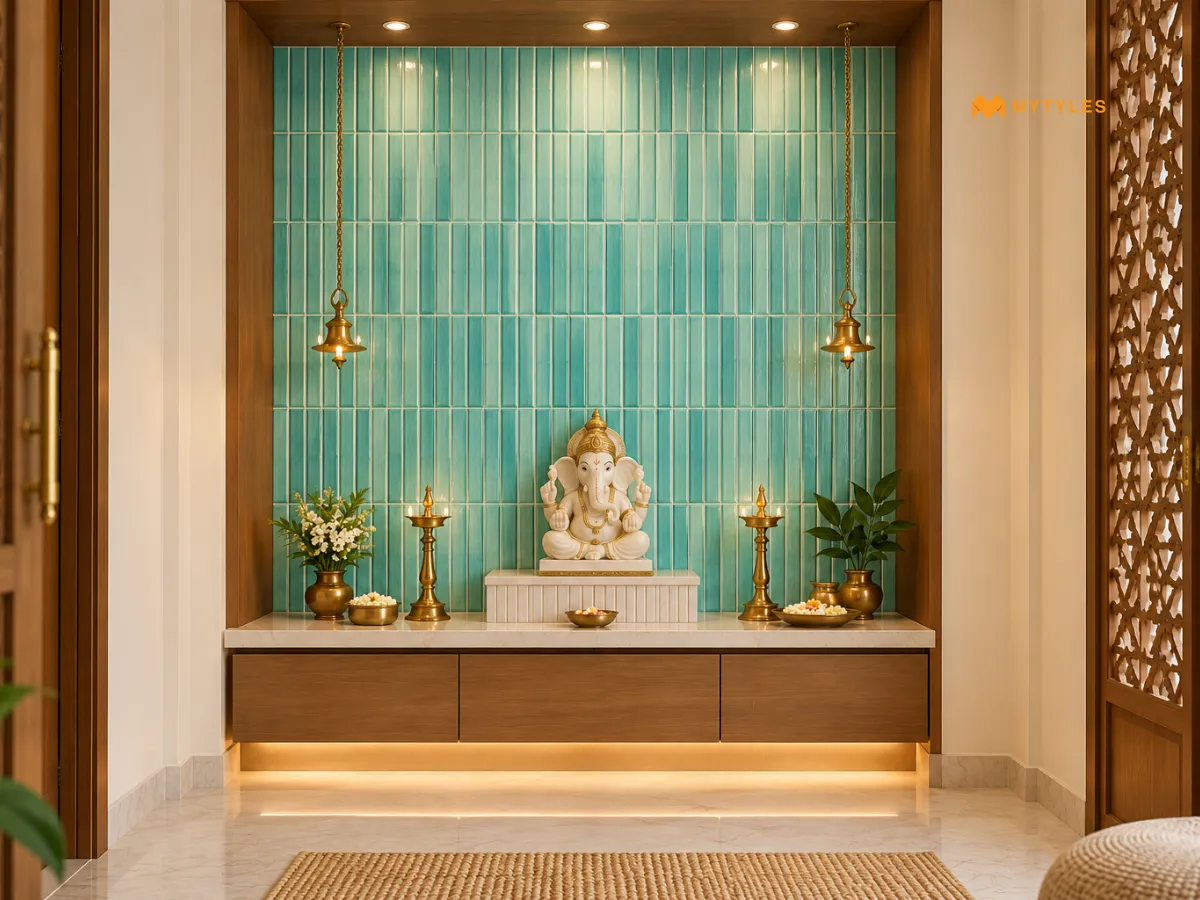 Create a KitKat Feature Wall Behind the Mandir